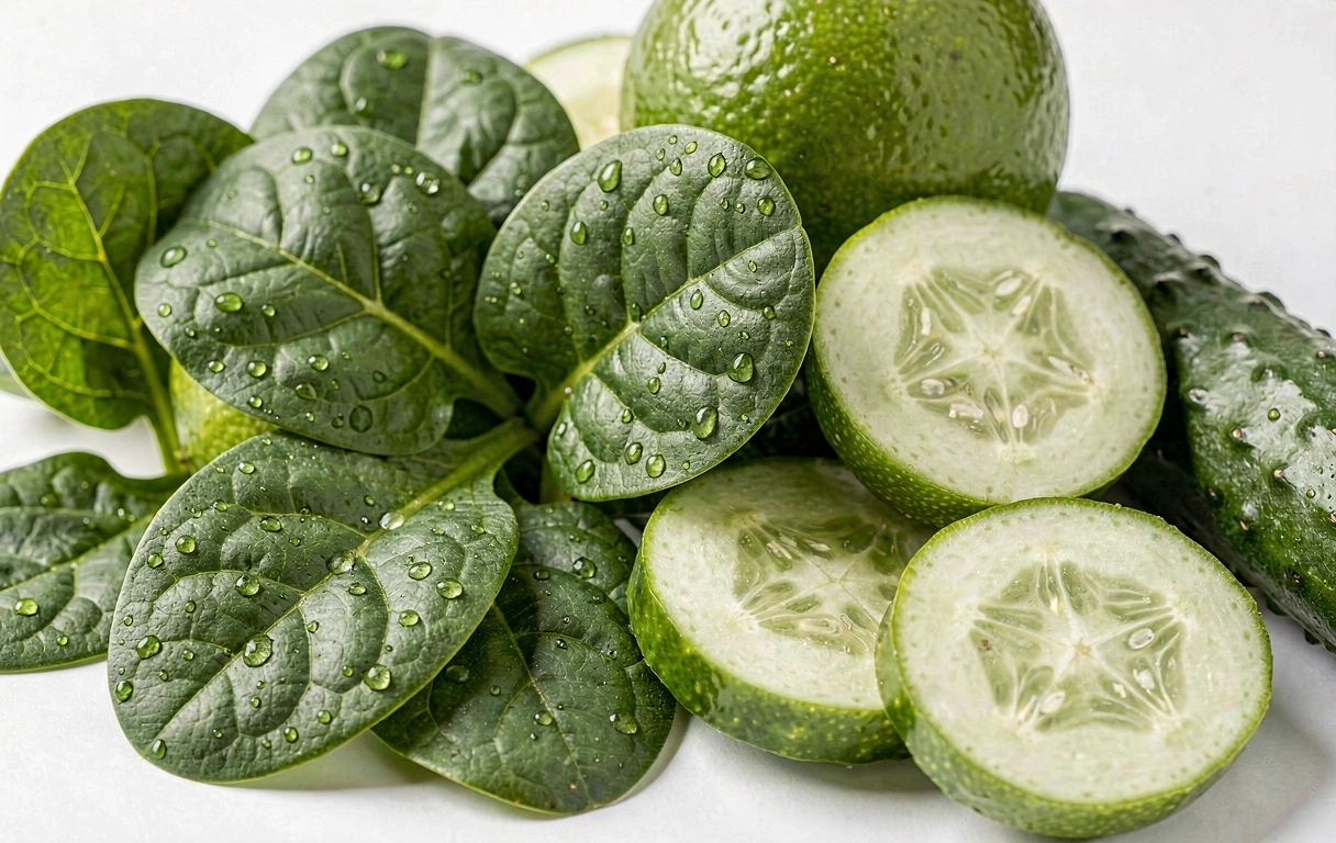 Vegetales hidratantes frescos